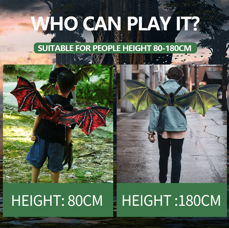 Halloween Butterfly & Dinosaur LED Wings Dress Up