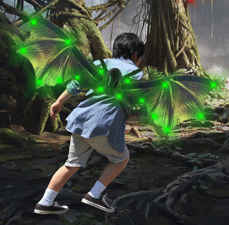 Halloween Butterfly & Dinosaur LED Wings Dress Up